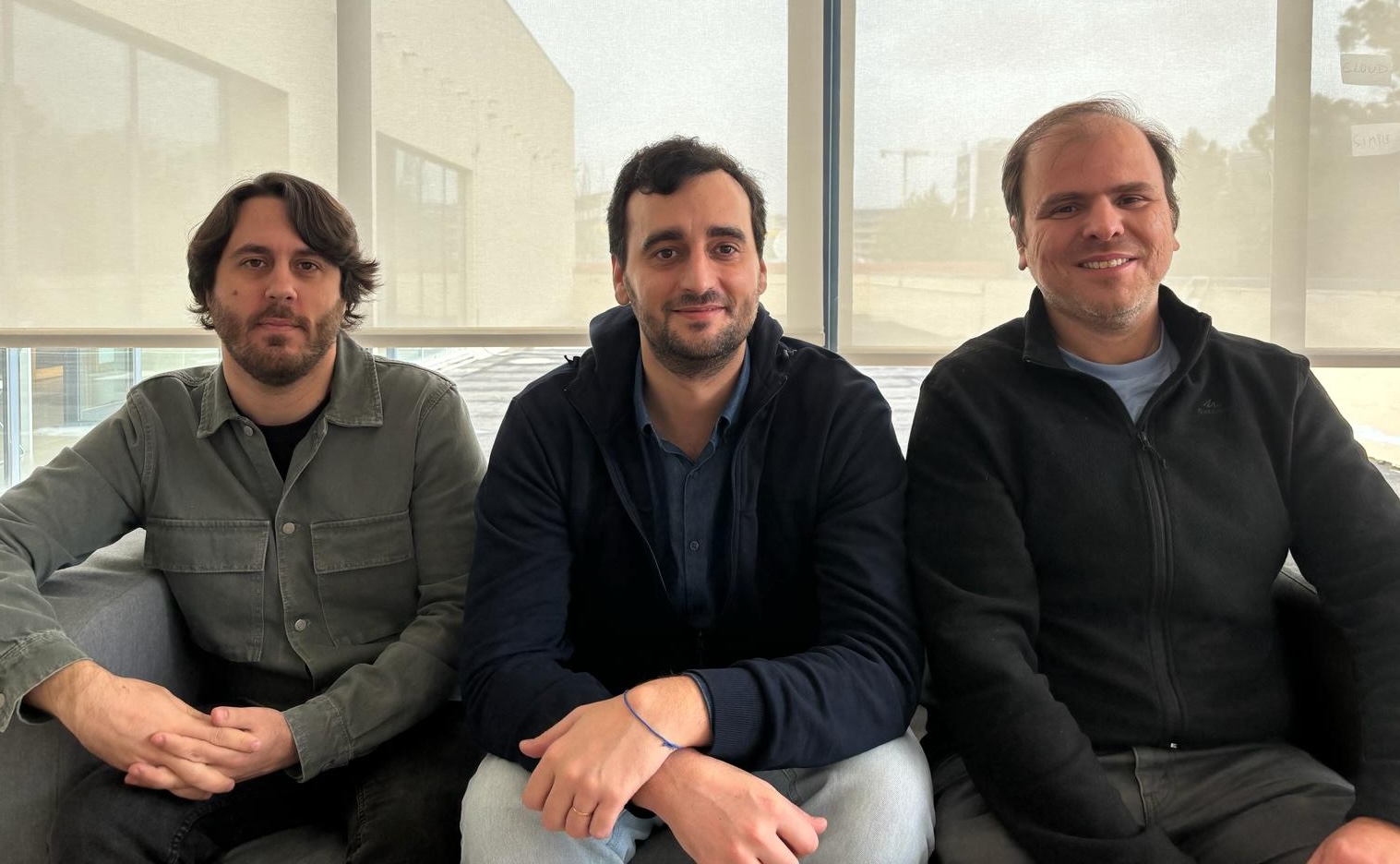 Founding team of Vawlt. From left to right: Tiago Oliveira (CTO), Ricardo Mendes (CEO), Alysson Bessani (Tech Advisor)